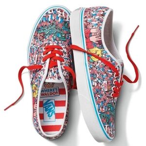 Vans Off The Wall x Where's Waldo Classic Skate Sneakers Women's 7 / Men's 5.5